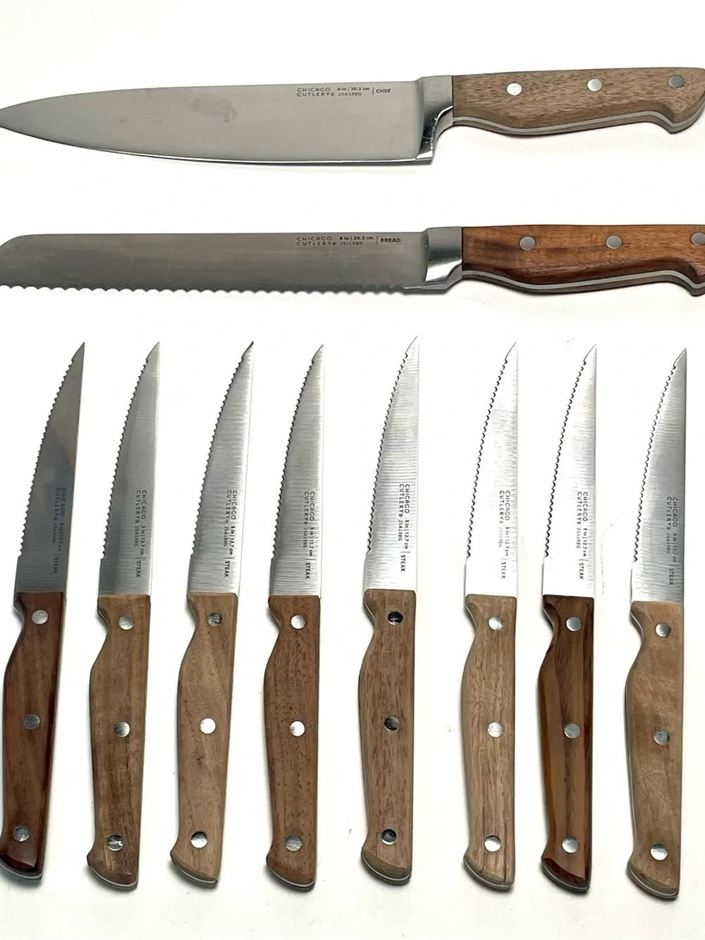 Chicago Cutlery 10 Pc Knife Set Wood 8